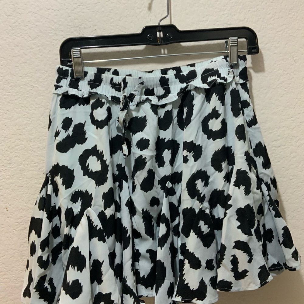 Buddy love cheetah print ruffle skirt Medium